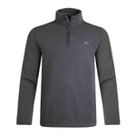 Weird Fish Sterling Herringbone Quarter Zip Fleece Top för herrar