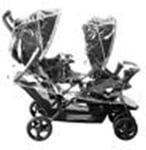 NEW UNIVERSAL DOUBLE TWIN/ TANDEM RAINCOVER ( RAIN COVER ) PUSHCHAIR