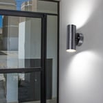 LED Lampe Murale Véranda Haut Bas Maison Porte Luminaire Inox Extérieur Verre