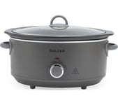 SALTER Cosmos 6.5L EK6250 Slow Cooker - Grey, Silver/Grey