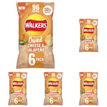 Walkers Oven Baked Cheese & Jalepeno Crisps 6 X 22g, Yellow (Pack of 5)