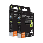 8 X Panasonic eneloop Pro Piles Aa 2500mAh Rechargeable HR6 NI-MH BK-3HCDE