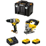 Kit DWK213 (DCD996 DCS331 2 x 5,0 Ah DCB115 tstak vi) - Dewalt