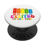 Do Re Mi Fa So Excited To See You Music Teacher Appréciation PopSockets PopGrip Interchangeable