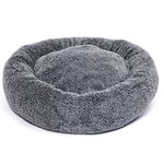 KW Fluffy Donut Hundbädd, Ø 50 cm, Grå