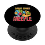 Board Game Lover Tabletop Game Night With My Meeple PopSockets Adhesive PopGrip