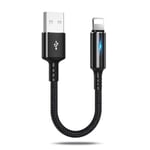 Câble De Données Usb Portable Pour Iphone,Charge Rapide,Tpe Sûr,Charge De Téléphone Courte,A À 8 Broches,Graphite A,25cm,14,13,12,Pro Max - Type Black