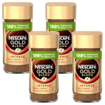 Nescafé Gold Blend Intense Instant Coffee, Rich & Full-Bodied Dark Roasted Coffee, Arabica & Robusta Coffee, Premium Instant Coffee, 200g (Pack of 4)