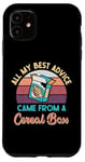 Coque pour iPhone 11 All My Best Advice Came from a Cereal Box – Funny Sarcastic