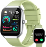 Montre Connect??E Homme Femme Avec Appel Bluetooth, 113+Sportifs Montre Sport Sommeil Moniteur Cardiofrequencemetre Spo2, 1.96"" ??Cran Smartwatch Etanche Ip68, Montre Intelligente Pour Android/Ios, Vert