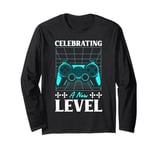 Gamers CELEBRATING A NEW LEVEL Funny Kids Birthday Long Sleeve T-Shirt