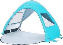 WolfWise UPF 50+ Easy Pop Up Beach Sun Shelter Tent Portable Baby L, Blue.