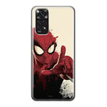 ERT Group Coque de téléphone Portable pour Xiaomi REDMI Note 11S 4G / REDMI Note 11 4G Original et sous Licence Officielle Marvel Motif Spider Man 006, Coque en TPU