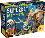 Lisciani animal Super Kit Déterre le bloc et construis le squelette-Jeu educatif cientifique pour enfants á partir de 7 ans, 79964, SUPERKIT MAMMOUTH, SUPERKIT MAMMUT