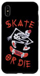 Coque pour iPhone XS Max Skate or Die – Patineur squelette style Halloween