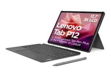 Pack Tablette Tactile Lenovo Tab P12 ZACH0179FR 12,7" Wi-Fi 6 128 Go Gris orage + Clavier + Stylet