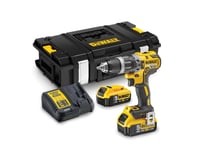 DeWALT DCD796P2 18V XR LI-ION kompakt slagborrmaskin - inkl. 2 x 5Ah-batterier, laddare, väska