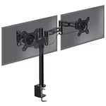 Duronic Monitor Arm Stand BLACK DM352[BK] | Double PC Desk Mount | Aluminium | H