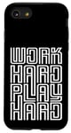 iPhone SE (2020) / 7 / 8 Work Hard Play Hard Inspirational Gaming Cool Quotes Sayings Case