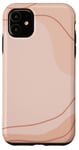 Coque pour iPhone 11 Boho marron clair, beige neutre et brun clair orange