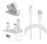 GENUINE Apple iPhone 6 6S 7 8 5 SE iPod iPad Mini USB Lightning Charger Adaptor