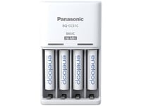 Panasonic Basic Bq-Cc51 + 4X Eneloop Aaa Plug-In Laddare Nimh R03 (Aaa), R6 (Aa)