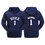 Sweatshirt Sweat À Capuche De Basketball des Hommes Zion Williamson # 1 en Vrac T-Shirt Pull-hop T-Shirt Formation À Manches Longues Basketball S-3XL (Color : D, Size : XL)