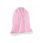 Westford Mill Cotton Gymsack - ryggsäck - Classic Pink/White - One Size