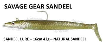 SAVAGE GEAR SALT SANDEEL LURE SEA BOAT BEACH ROCK SPIN COD BASS POLLACK PIKE EEL