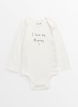 Tu I Love My Mummy White Bodysuit 3-6 months Months