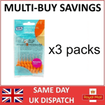 TEPE Interdental brush 0.45mm 3 packs of 8 BRUSHES ORANGE