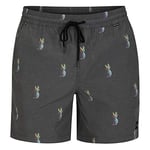 Hurley M Pineapple Volley 17' Shorts Homme Black FR: S (Taille Fabricant: S)