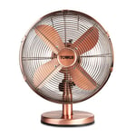 Tower Metal 12" Copper Desk Fan