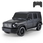 Officially Licensed Mercedes Benz G63 AMG RC Car, 1:24 Scale, Black - Remote Controlled with Front Wheel Shock Absorbers, LED Headlights, Suitable for Indoor and Outdoor Play