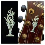 Inlay Stickers pour tête de guitare - Flower Pot/Torch (2pièces)