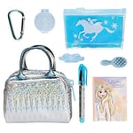 Cefa Toys Real Littles Mini Sac à Collectionner La Reine des Neiges avec 6 Accessoires de Papeterie, Convient aux Enfants à partir de 6 Ans, Bleu et Blanc