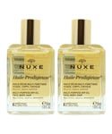 Nuxe Womens Huile Prodigieuse Multi-Purpose Dry Oil 30ml Face Body Hair X 2 - NA - One Size