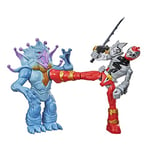 Pack de 2 Figurines Power Rangers Battle Attackers Dino Fury Modèle aléatoire