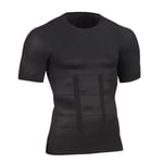 T-Shirt Correcteur De Posture Pour Homme, Collant, Modelant La Poitrine, Taille, Ventre, Amincissant, Coupe-Ventre