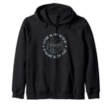 Historical Fiction - Living in Present Reading in the Past Zip Hoodie