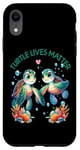 Coque pour iPhone XR Save The Ocean Garbage Fish Plage en plastique