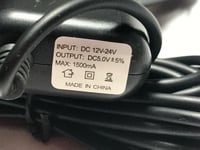 5V 2A In-Car Charger Power Supply for MiVue Car Dash Cam Camera