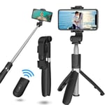 360° kääntyvä monopod puhelinteline Teleskooppinen Selfie Stick iPhone Androidille