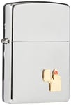 Zippo Lighter EMB CHROM POL