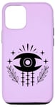 Coque pour iPhone 15 Pro Mauve œil céleste mystique