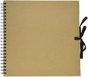 Artemio 11010014 Album à Spirales pour Scrapbooking en Kraft, Beige, 30 cm x 30 cm