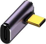 Adaptateur USB C à 90 degrés,Adaptateur USB C à Angle Droit avec 40 Gbit/s PD 240 W 8K @ 60 Hz,Compatible avec Steam Deck,Switch,VR et Autres appareils de Type C (B-1 pièce).[V1207]