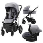 Britax Smile III Ink. Bag, Frost Grey/Black + Primo bilstol