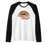 Narcotics Anonymous Hugs Not Drugs AA NA Sobriety Rainbow Raglan Baseball Tee