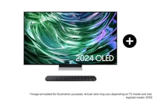 Samsung 55" S93D OLED 4K Smart TV (2024) and S50B S-Series Lifestyle Soundbar Phantom Black